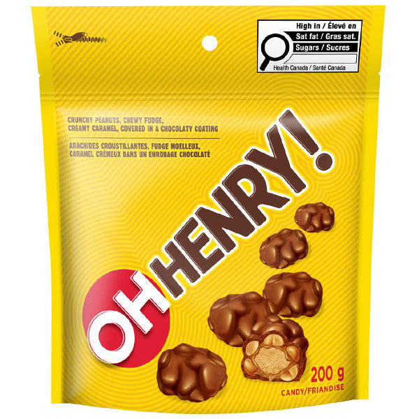 OH HENRY - CHOCOLATE BITES POUCH 200GR