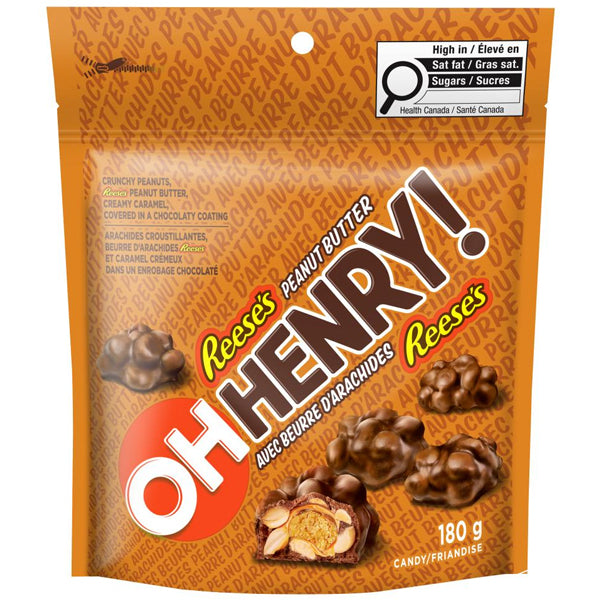 OH HENRY - PEANUT BUTTER BITES 180GR