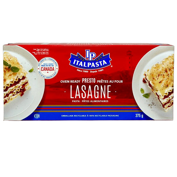 ITALPASTA - LASAGNA OVEN-READY 375GR