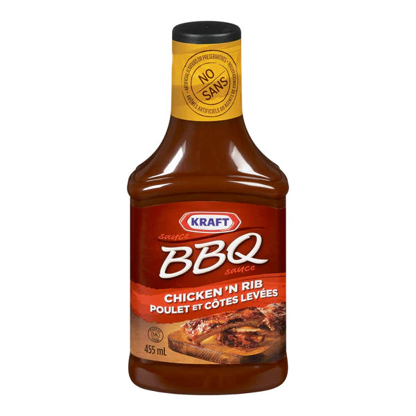 KRAFT - CHICKEN RIB BBQ SAUCE 10x455 ML