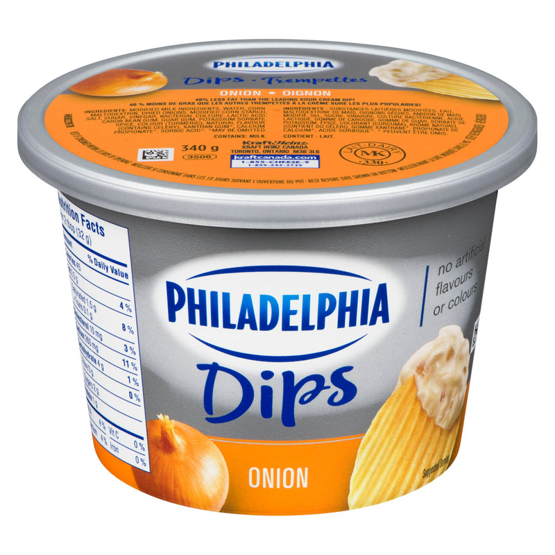 KRAFT - PHILADELPHIA DIP ONION 340GR