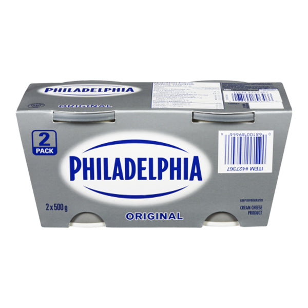 KRAFT - PHILADELPHIA ORIGINAL CREAM CHEESE 2x500 GR