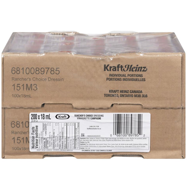 KRAFT HEINZ - RANCHER'S CHOICE 200x18ML