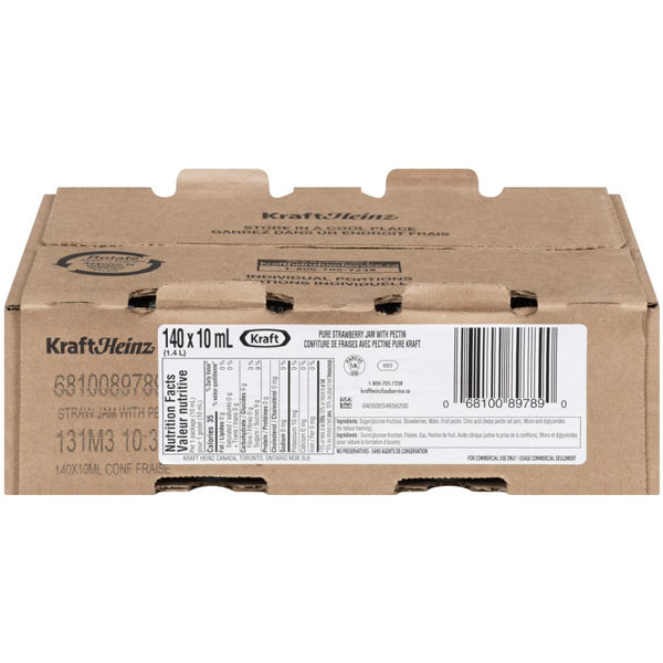 KRAFT HEINZ - PURE STRAWBERRY JAM 140x10 ML
