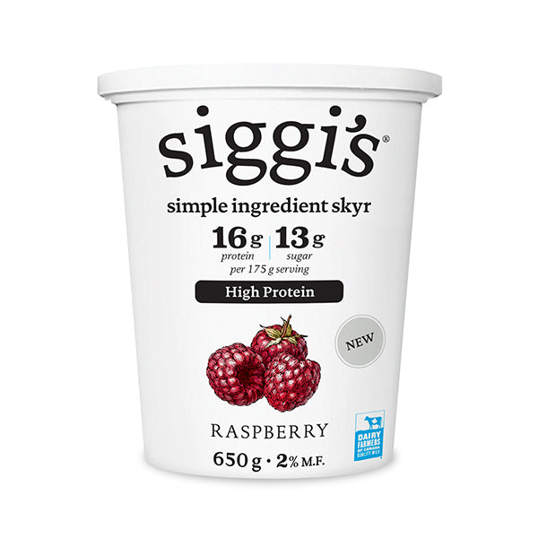 SIGGI - 2% CREAMY SKYR RASPBERRY 650GR