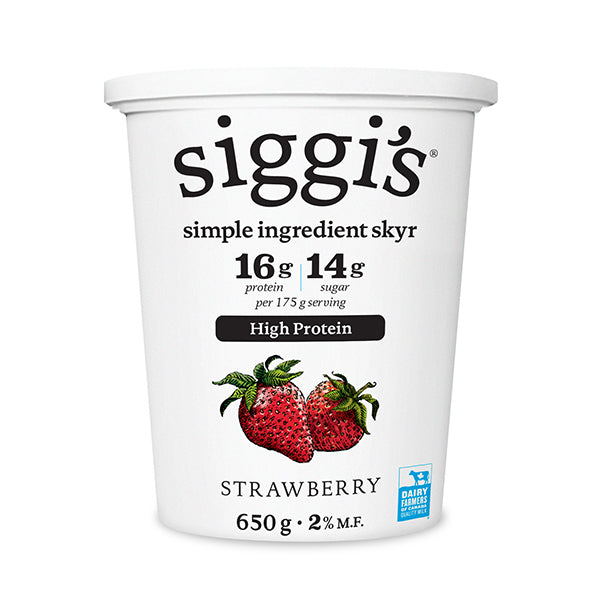 SIGGI - 2% CREAMY SKYR STRAWBERRY 650GR