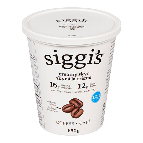 SIGGI - 3.25% CREAMY SKYR COFFEE 650GR