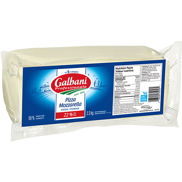 GALBANI - PRO PIZZA MOZARELLA BLOCK 22% 2.3KG