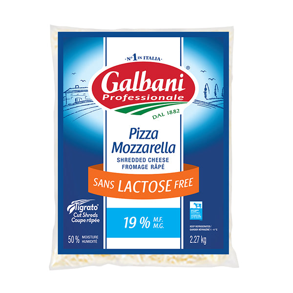 GALBANI - LACTOSE FREE SHREDDED MOZZARELLA 19% 2.27KG