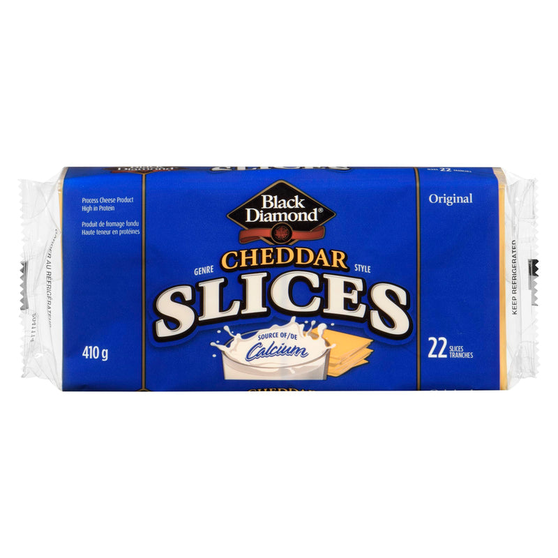 BLACK DIAMOND - CHEDDAR SLICES THIN 410GR