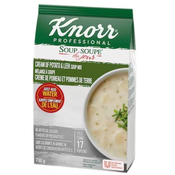 KNORR - SDJ CREAM POTATO LEEK SOUP 730GR