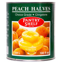 PANTRY SHELF - PEACH HALVES 2.84LT