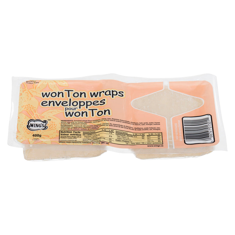 WINGS - WONTON WRAP 3X3 400GR