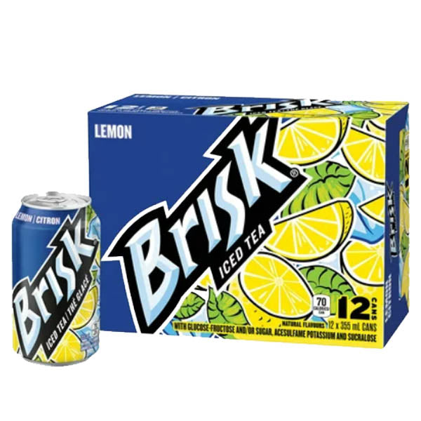 LIPTON - BRISK LEMON ICED TEA 12x355ML