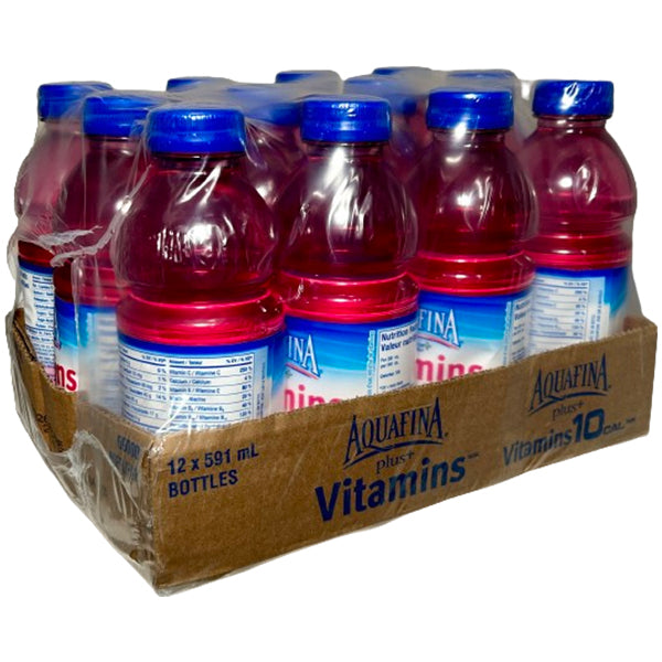 AQUAFINA - PLUS STRAWBERRY/KIWI 12x591ML