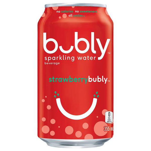 BUBLY - STRAWBERRY SPARKLING 12x355 ML