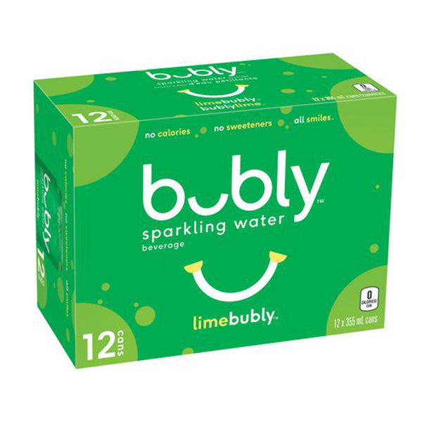 BUBLY - LIME SPARKLING 12x355 ML