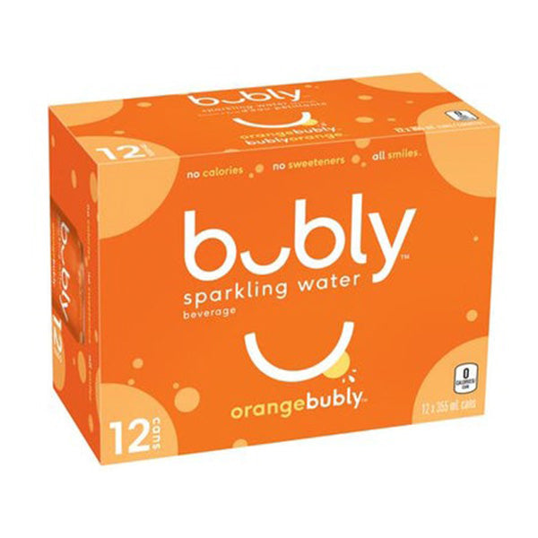 BUBLY - ORANGE SPARKLING 12x355 ML