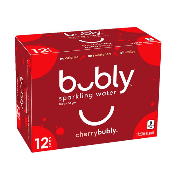 BUBLY - CHERRY SPARKLING 12x355 ML