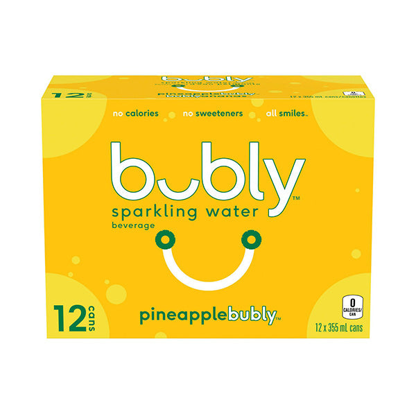 BUBLY - PINEAPPLE SPARKLING 12x355 ML