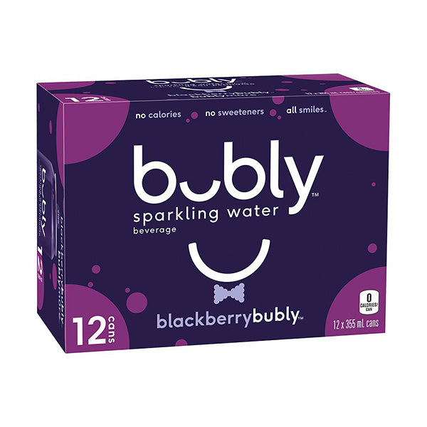 BUBLY - BLACKBERRY  SPARKLING 12x355 ML