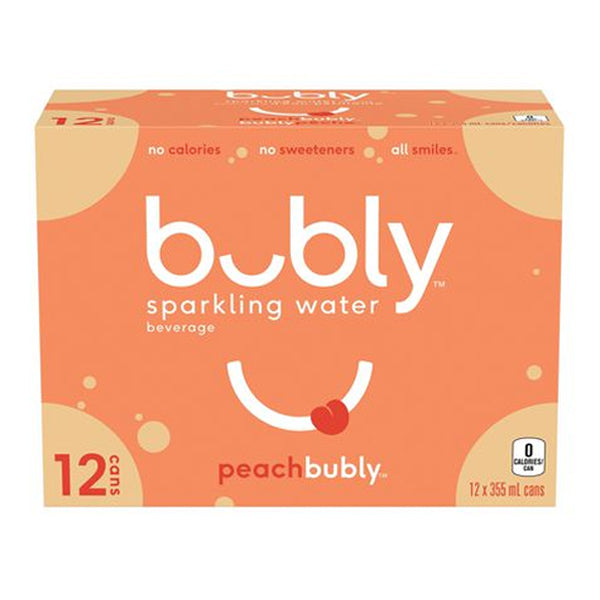 BUBLY - PEACH SPARKLING 12x355 ML