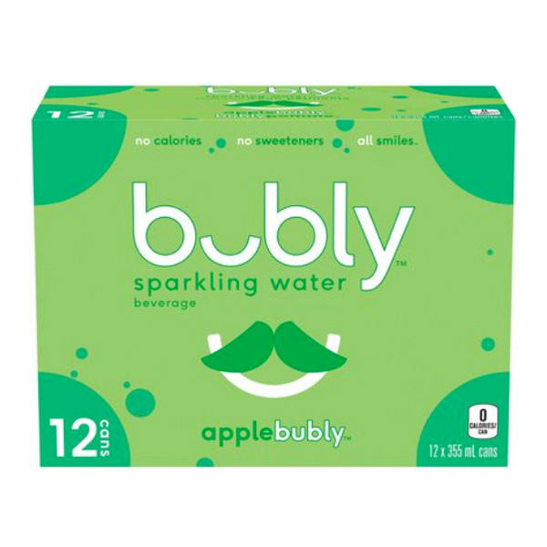 BUBLY - APPLE SPARKLING 12x355 ML