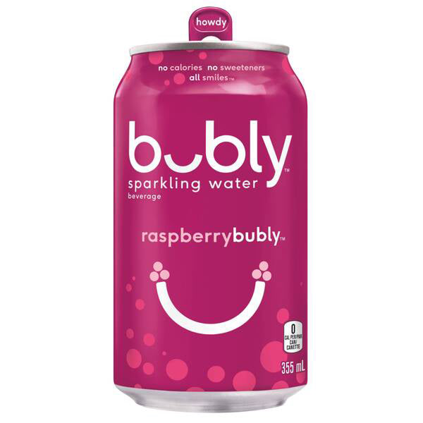 BUBLY - RASPBERRY SPARKLING 12x355 ML