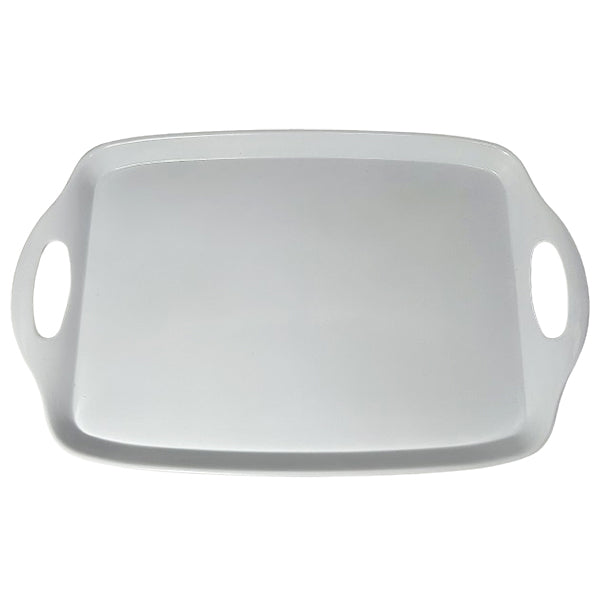 STANDA - WHITE SERVING TRAY WITH HANDLE 1EA