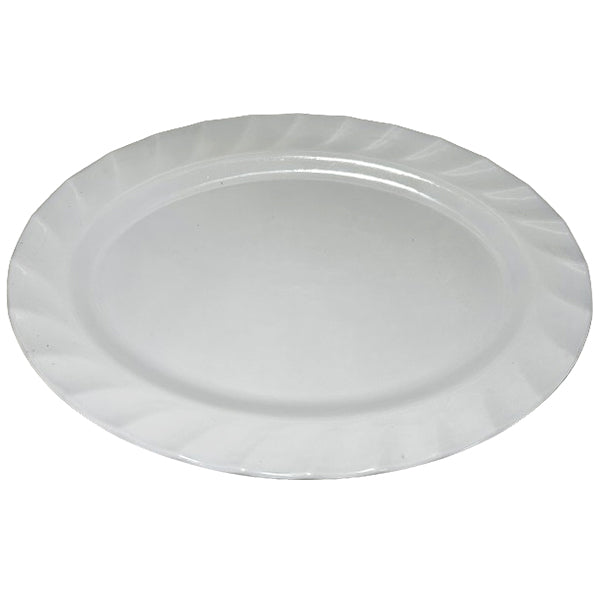 STANDA - PLATTER 18in  OVAL MEL.WHT. 1EA