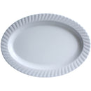 STANDA - PLATTER 20.7in  OVAL- MEL.WHT 1EA