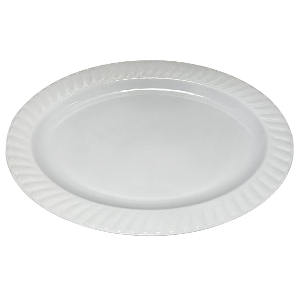 STANDA - PLATTER 20.7in  OVAL- MEL.WHT 1EA