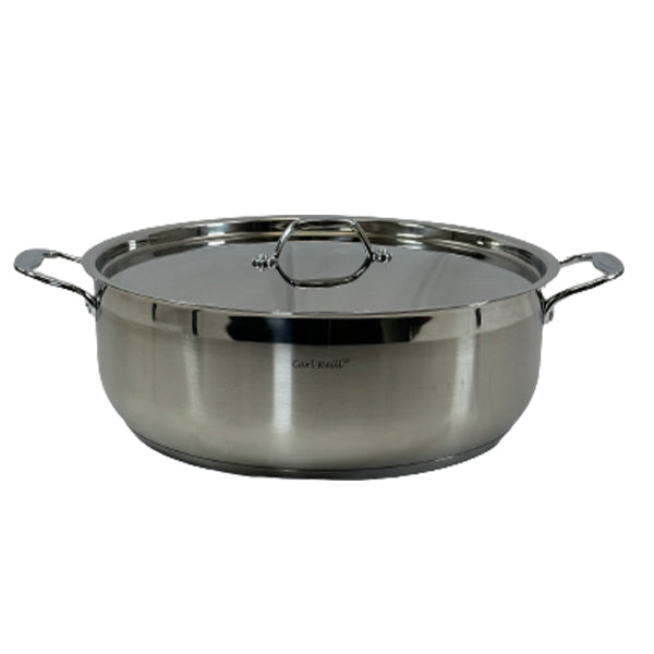 CARL WELL - STAINLESS STEEL INDUCTION READY POT 12.5LT. EA