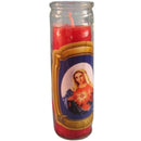 STANDA - REL.CANDLE SACRED HEART MARY 1EA