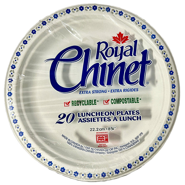 ROYAL CHINET - 8.75" LUNCHEON PLATES 20EA