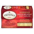 TWININGS - ENGLISH BREAKFAST 20EA