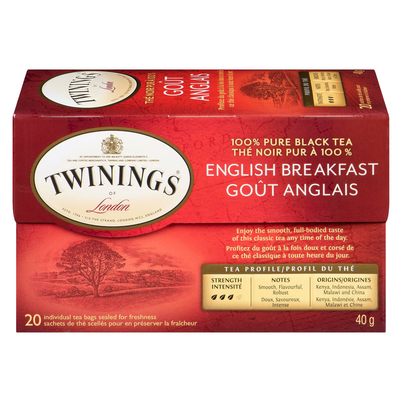TWININGS - ENGLISH BREAKFAST 20EA