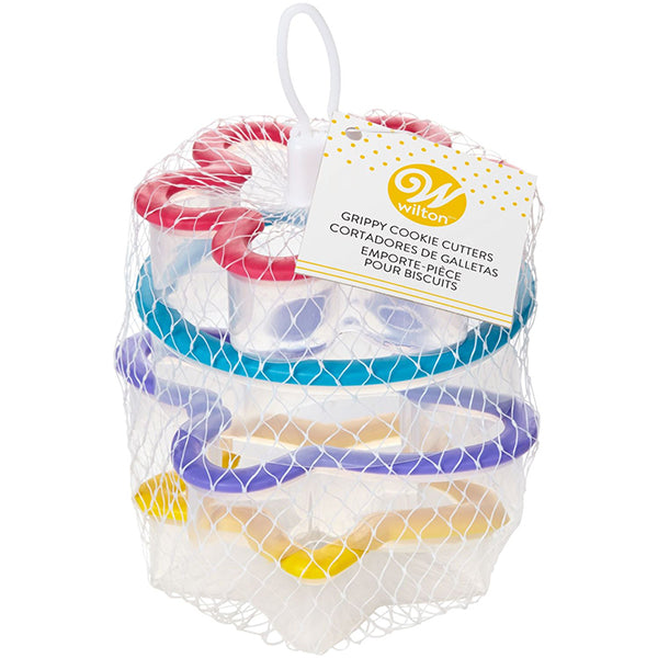WILTON - COOKIE/TREAT CUTTER SET 4PC GRIPPY ASSORTED BAGGED EFS 1EA