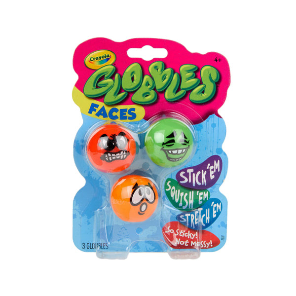 CRAYOLA - 3CT GLOBBLES FACES 1EA