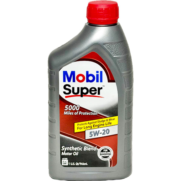 MOBIL SUPER - 5000 MOTOR OIL SYNTHETIC BLEND SAE 5W-20 1LT