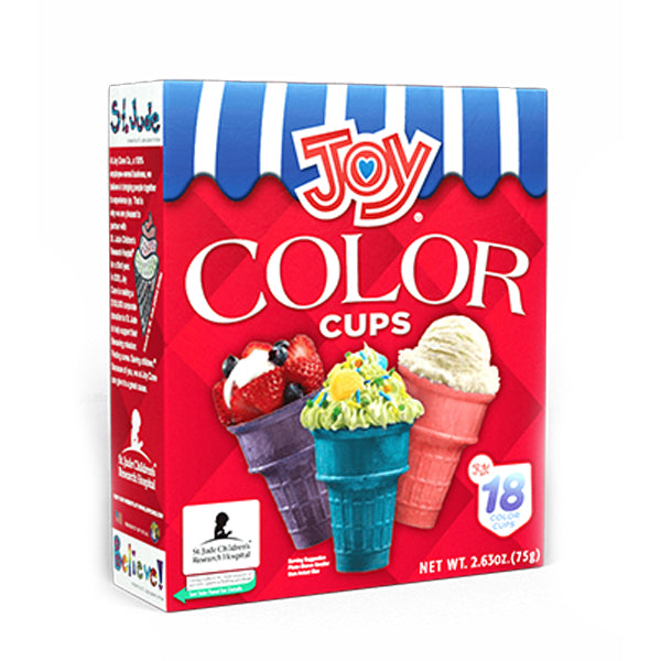 JOY CONES - COLOR CUPS 18CT