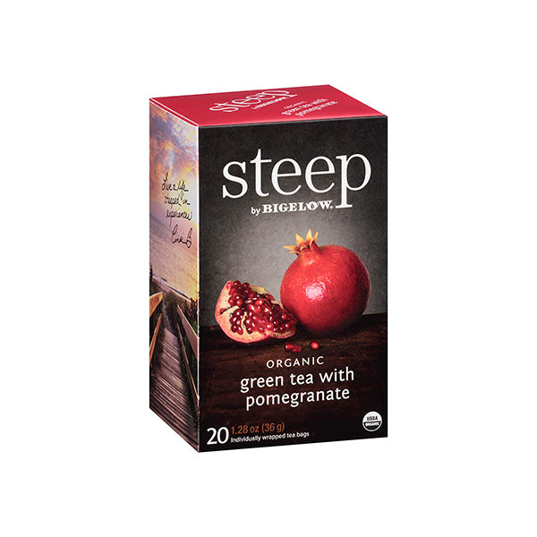 STEEP - ORGANIC GREEN TEA WITH POMEGRANATE 20EA