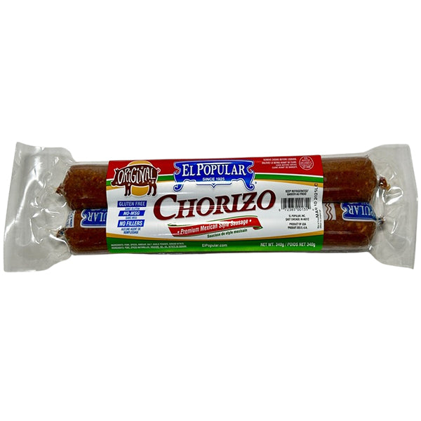 EL POPULAR - ORIGINAL SPICY MEXICAN STYLE CHORIZO 340GR