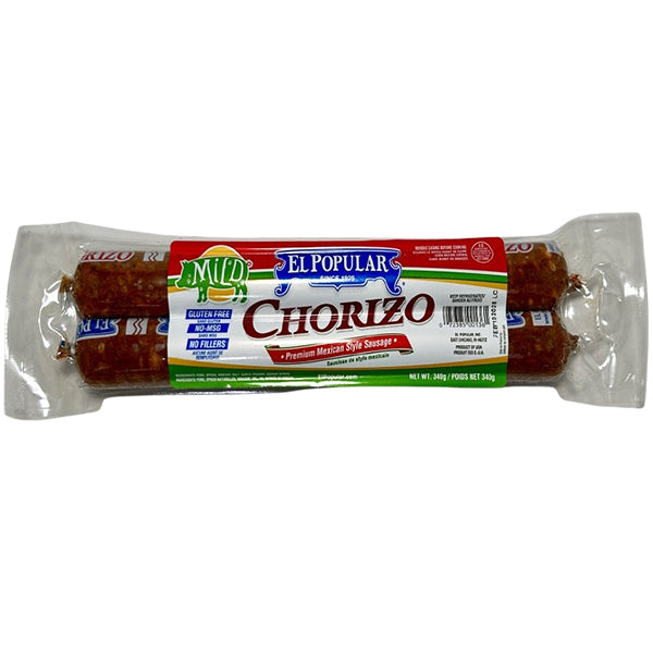 EL POPULAR - MILD MEXICAN STYLE CHORIZO 340GR