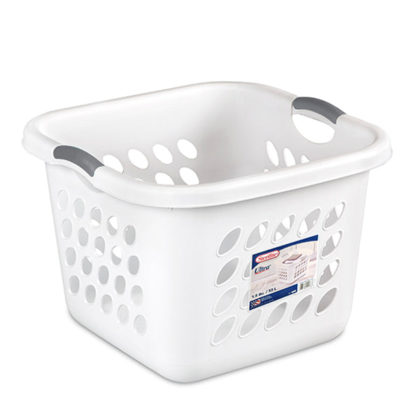 STERILITE - ULTRA SQUARE LAUNDRY BASKET WHITE EA