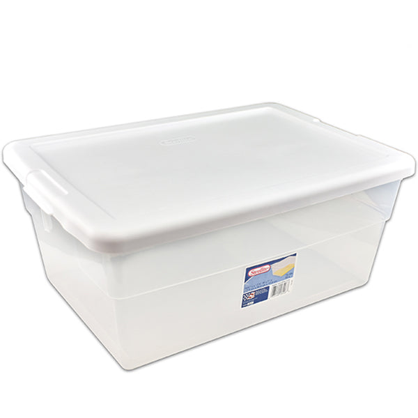 STERILITE - 15L STROAGE BOX CLEAR W/LID EA