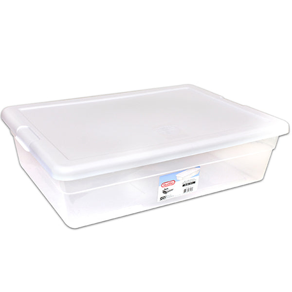 STERILITE - 27L STROAGE BOX CLEAR W/LID EA