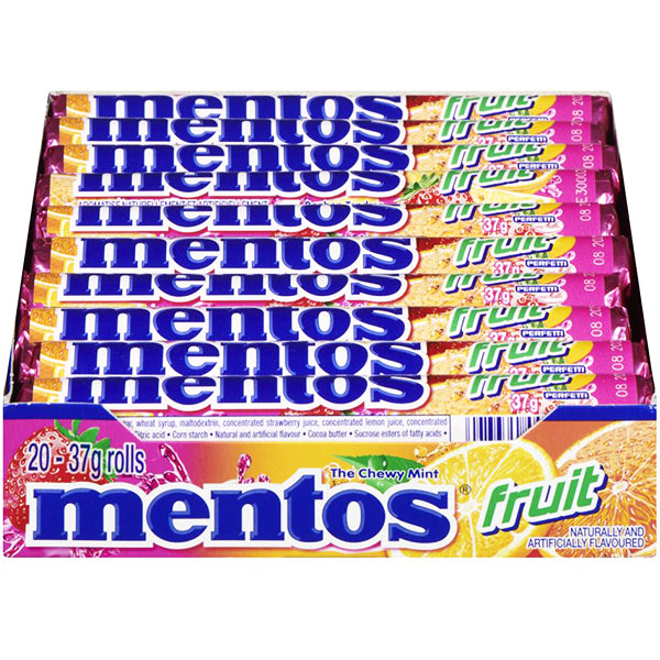 MENTOS - MIXED FRUIT 20s 20x37.5EA