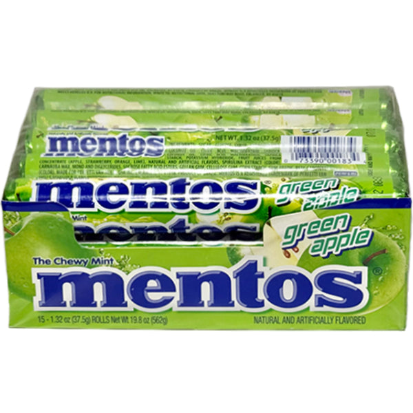 MENTOS - GREEN APPLE 15x37.5 GR