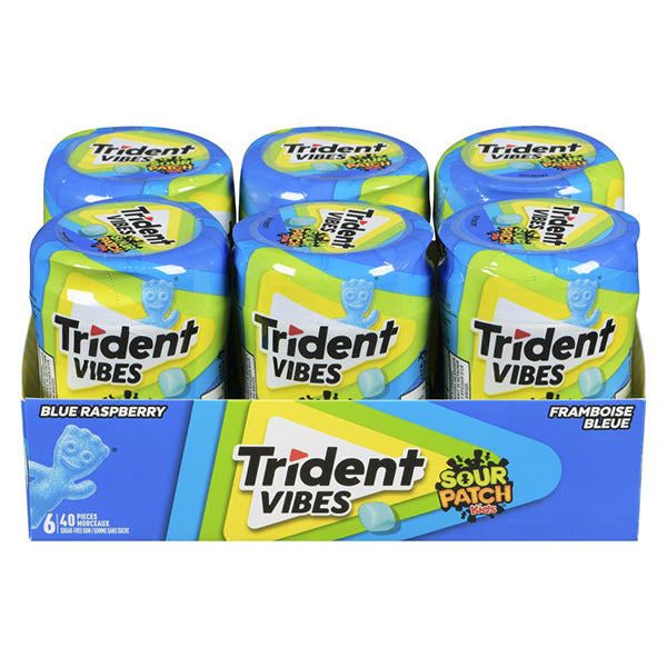 TRIDENT - SOUR PATCH KIDS BLUE RASPBERRY 6x40 PC